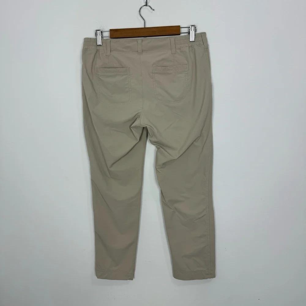 Athleta Women’s Beige Palisade Ankle Pull-On Pants Travel Commute Vacation 6